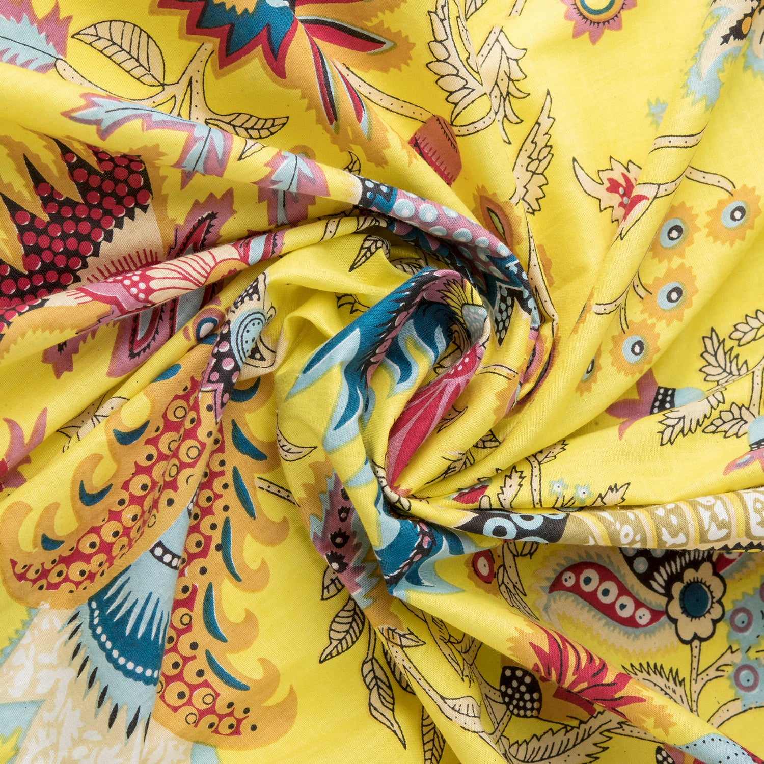 Yellow Kimono Cotton Bathrobe