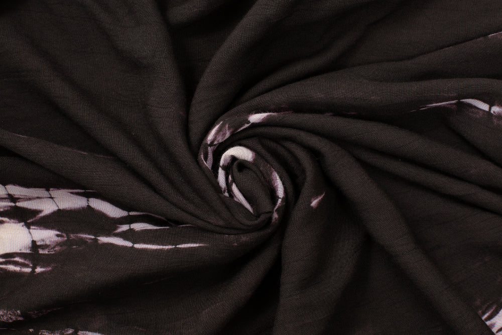 Black Purple Tie Dye Kaftan